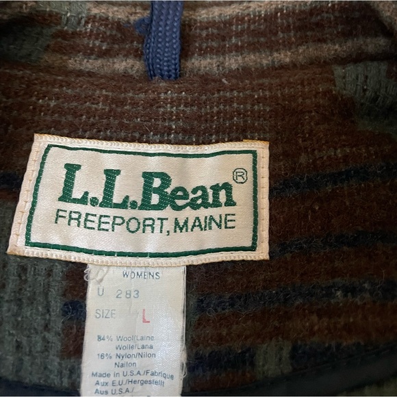 Vintage | rare LL Bean Aztec tribal wool heavy jacket - Picture 2 of 4